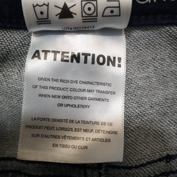 Parasuco Ladies Size 10 Dark Wash Zipper & Button Closure Blue Jeggings - Picture 5 of 12